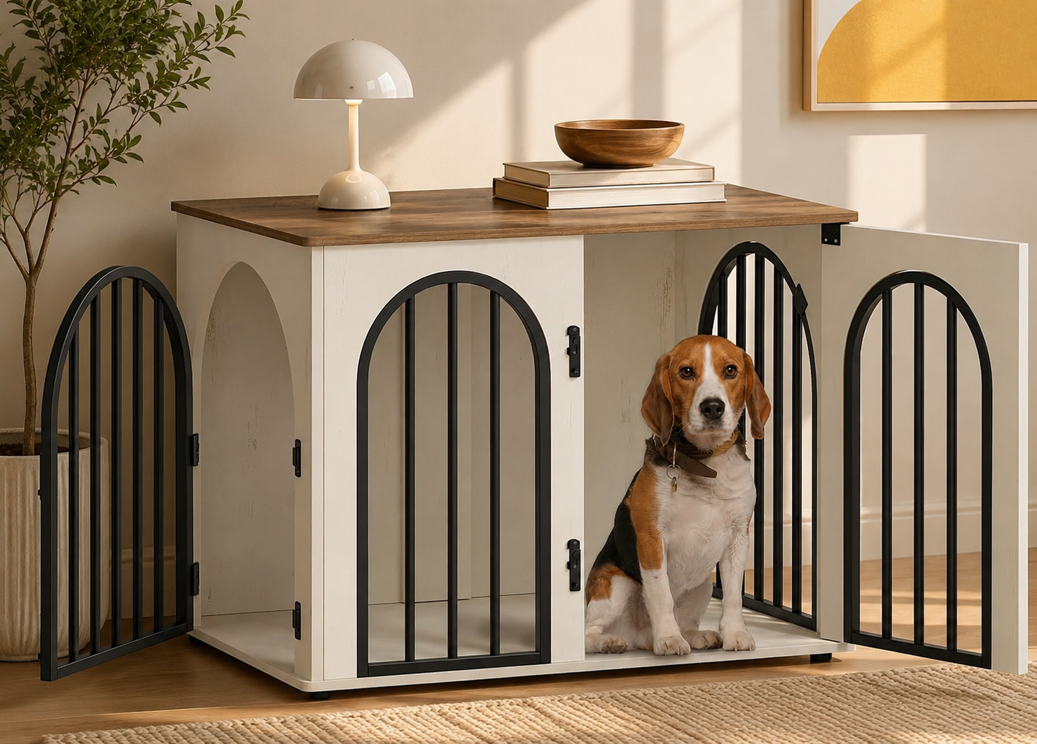Hzuaneri wooden dog crate furniture