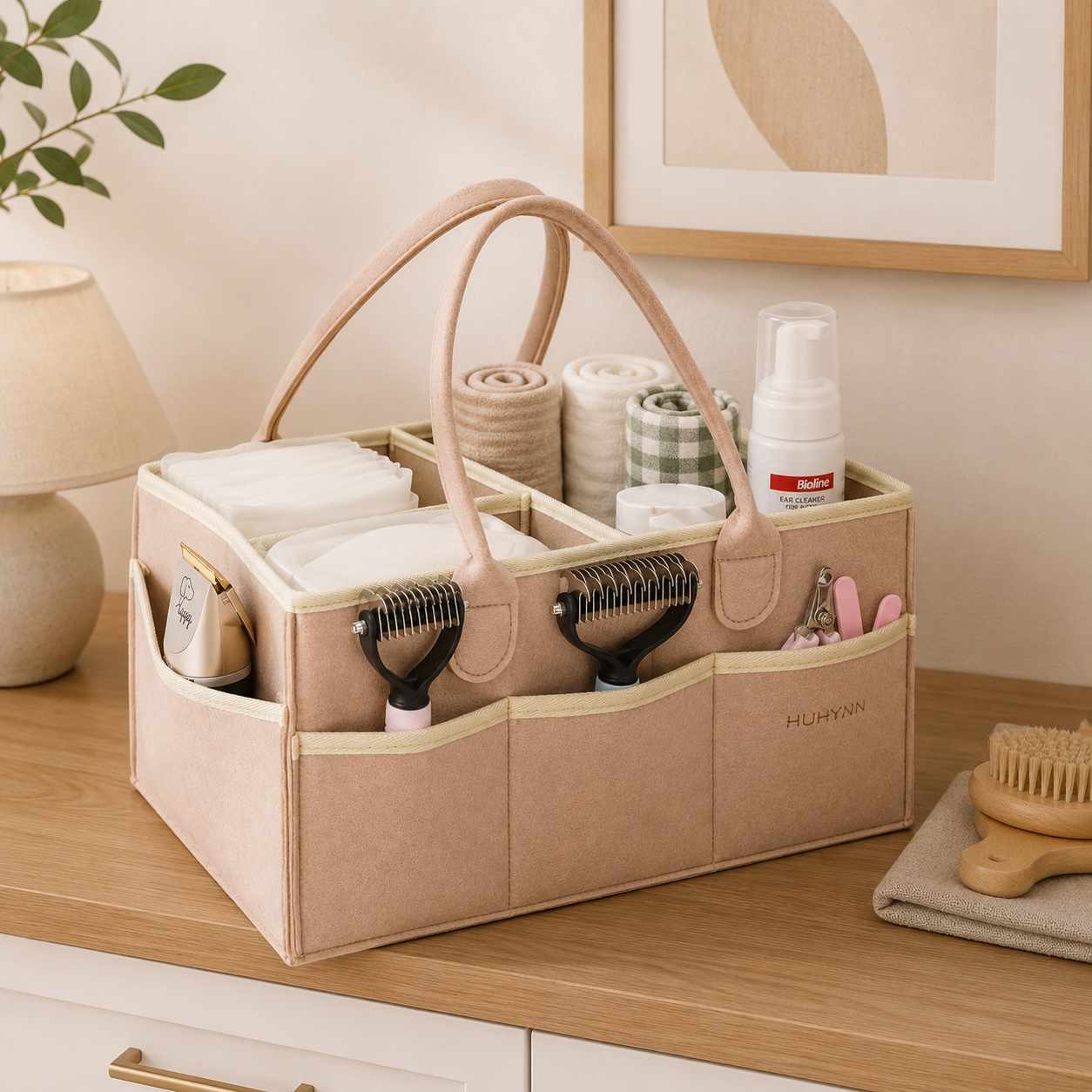 Pet grooming tote bag